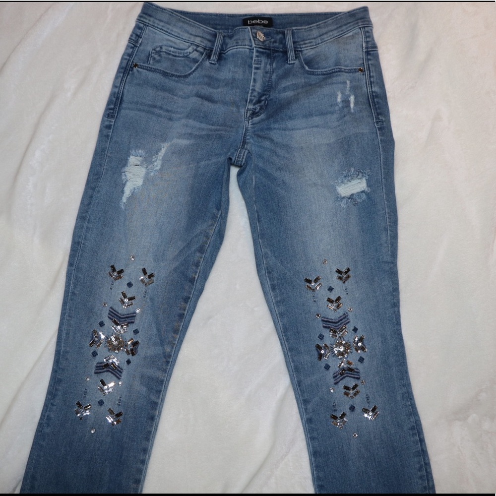 Sequenced jeans from Bebe